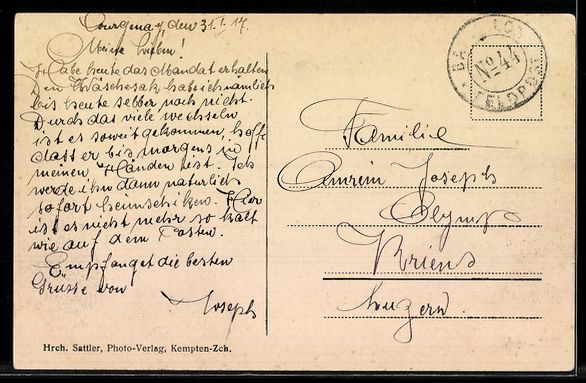 Cartoline postali: AK Courgenay, Ortsansicht mit Kirche – Usato da Berlin venduto da bartko-reher 1