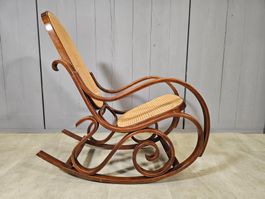 Stil Michael Thonet Rocking Chair Bugholz Jonc Schaukelstuhl