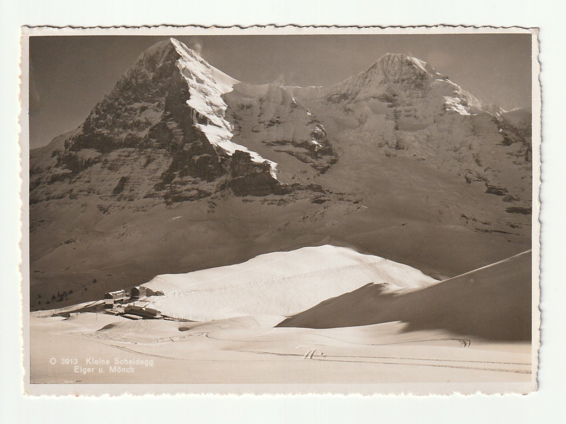 Cartoline postali: Ansichtskarte Kleine Scheidegg Eiger und Mönch 30.01.1946 – Usato da St. Gallen venduto da Ricardo_Deals