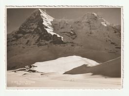 Ansichtskarte Kleine Scheidegg Eiger und Mönch 30.01.1946