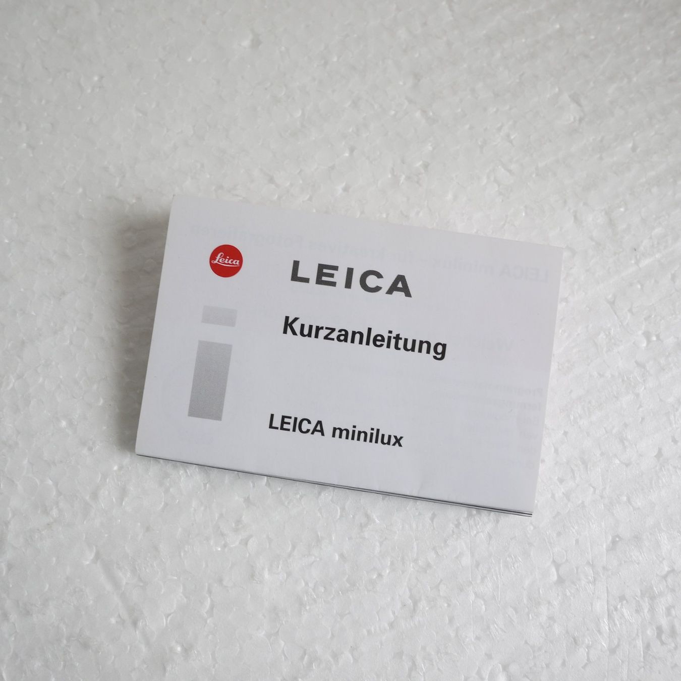 Leica Fotocamera: Leica Minilux Kurzanleitung – Nuovo (secondo la descrizione) da Egg b. Zürich venduto da JCB