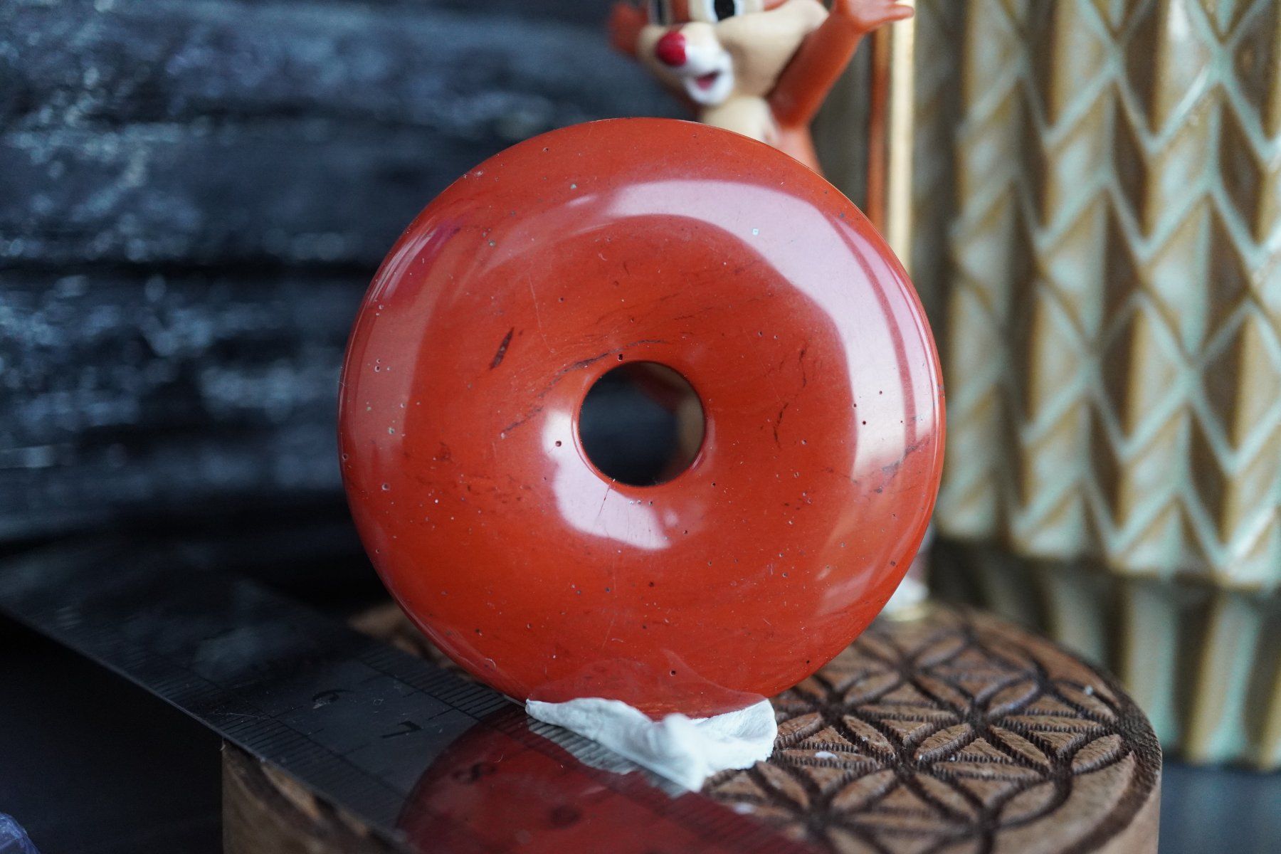 Mineralien & Heilsteine: Jasper Rot  Pi Scheibe  ca 50mm   ab  1.-     Räumung – Neu und originalverpackt aus Eschenbach SG von topstone 6