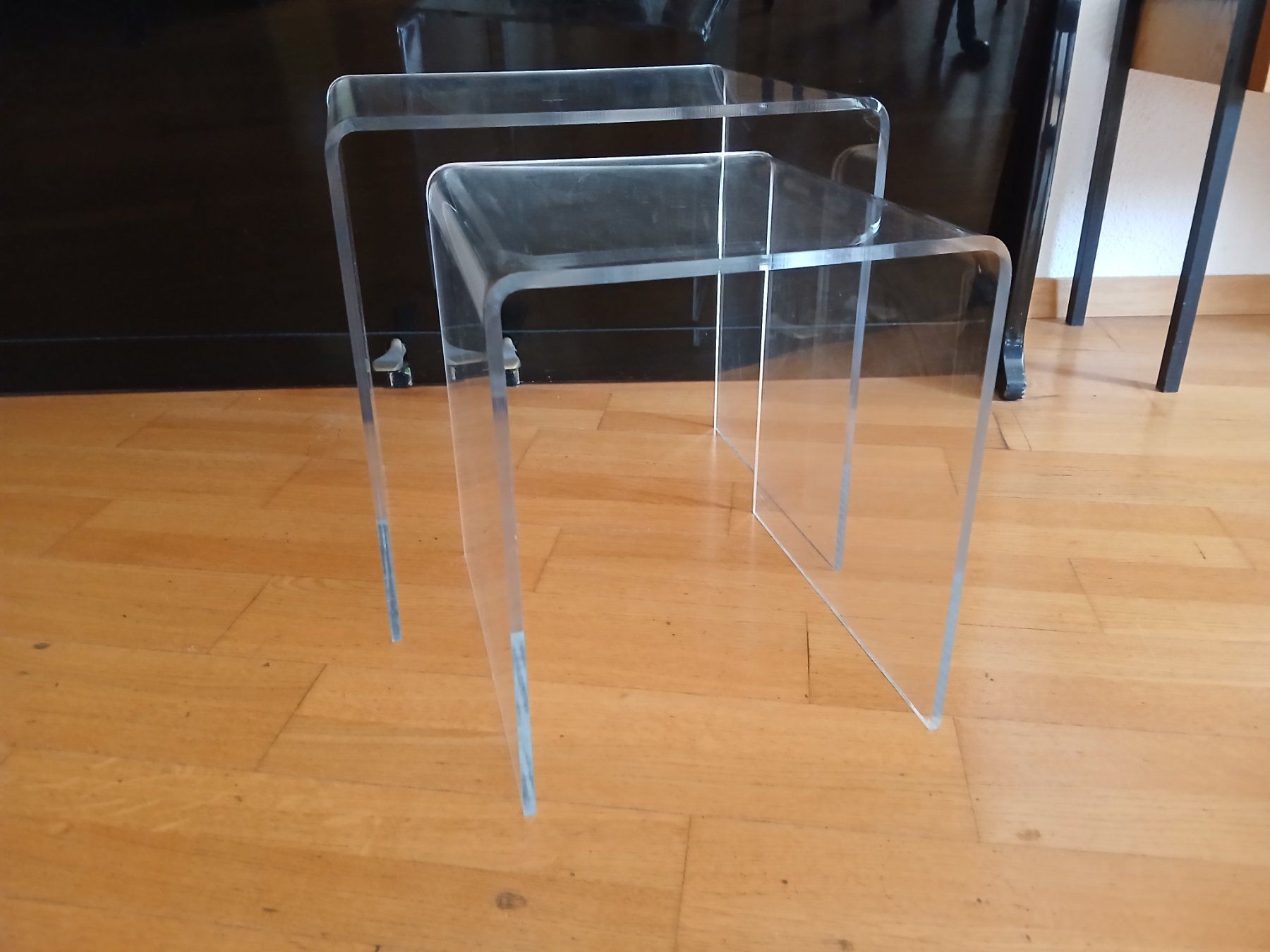 Tavoli: 2 Satztische Acrylglas – Usato da Zumikon venduto da Vollvintage 7