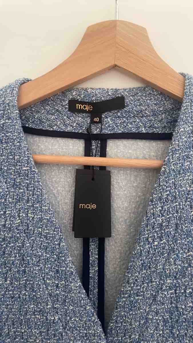 Maje Vestiti: Robe Maje bleue en tweed – Nuovo e nell'imballaggio originale da Zürich venduto da jul_6jpt 1