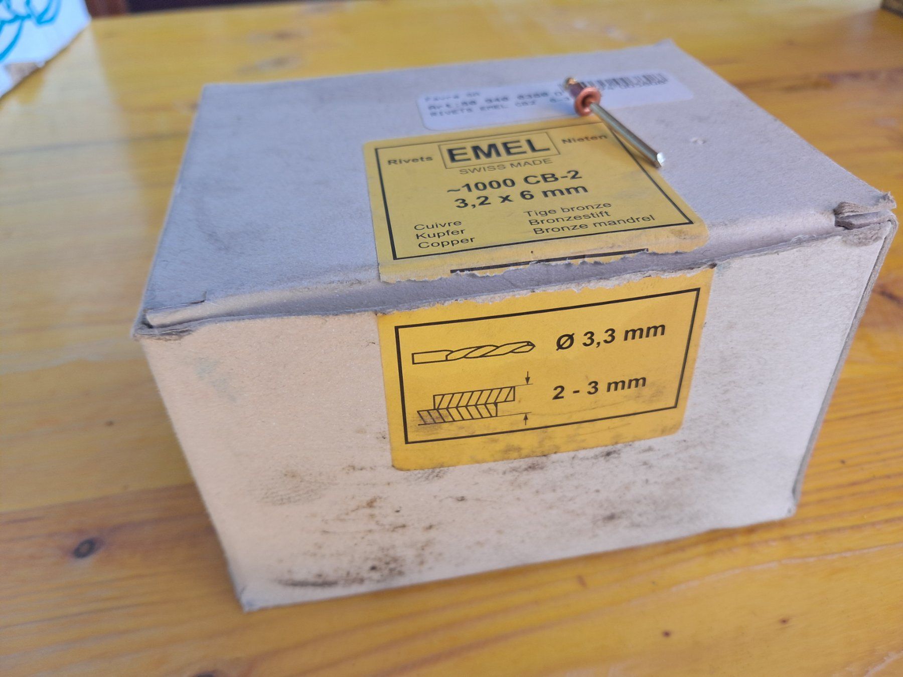 Ferramenta: Rivets Cuivre – Usato da les brenets venduto da Laguille