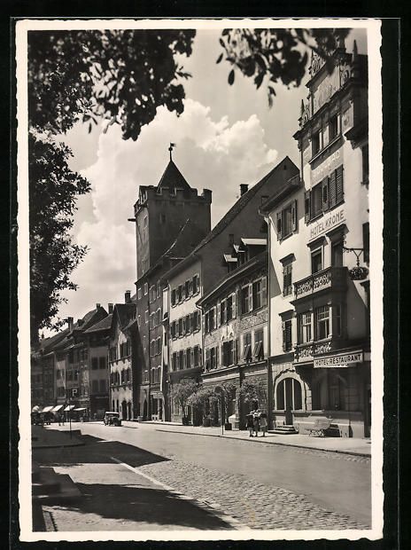 Cartoline postali: AK Rheinfelden, Marktgasse mit Rathaus – Usato da Berlin venduto da bartko-reher
