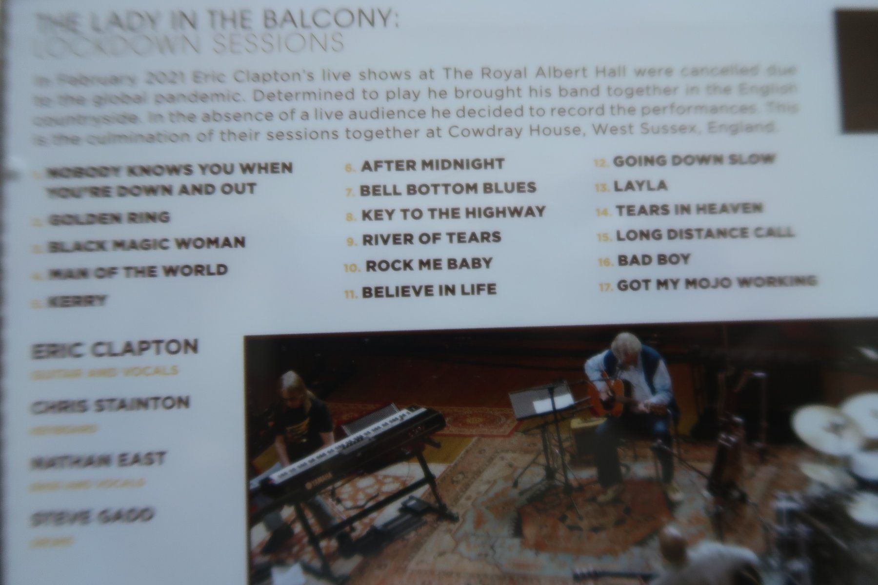 CDs: ERIC CLAPTON - THE LADY ON THE BALCONY - CD – D'occasion à Basel par Patiscat 2