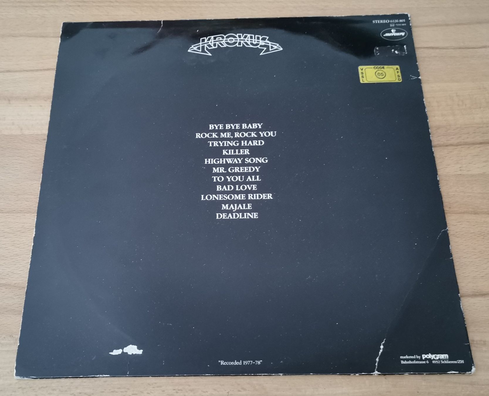 Schallplatten: KROKUS: Early days LP Black Cover Ex Libris Edition – Gebraucht aus Münchwilen TG von Swb 1