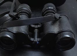Fernglas Champion 8x30 Coated Optics mit Lederetui Vintage