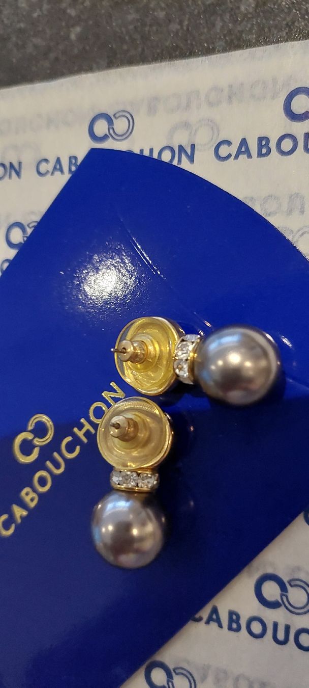 Orecchini pendenti & Orecchini a lobo: Neue Ohrstecker Cabouchon hochwertiger Modeschmuck Perlen – Nuovo (secondo la descrizione) da Muri AG venduto da nindo1 4
