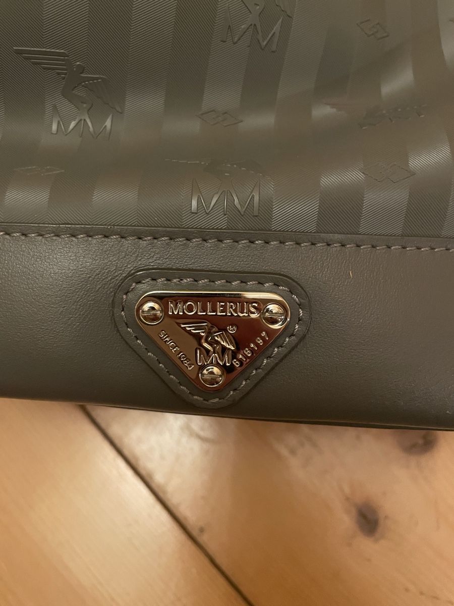 Maison Mollerus Taschen für Damen: Beuteltasche Maison Mollerus grau mit silber  – Gebraucht aus Mollis von cava10 3