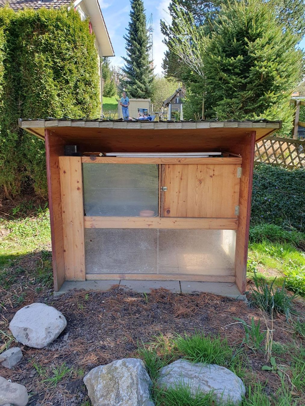 Käfige, Transport & Sicherheit: Grosses Hasenhaus selbst gebaut – Gebraucht aus Teufen AR von  7