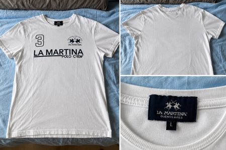 Originales La Martina T-Shirt Weiss Grösse L