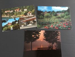 3 antike Postkarten Ländli Oberägeri mit Briefmarke Re 6/6