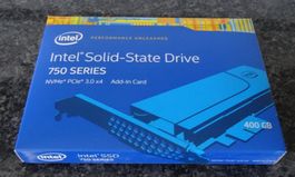 Intel SSD 750 Series 400GB NVMe PCIe 3.0 x4 AIC – NEU & orig
