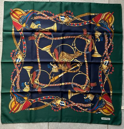 Foulard Carré Vintage Italien Flavio Castellani