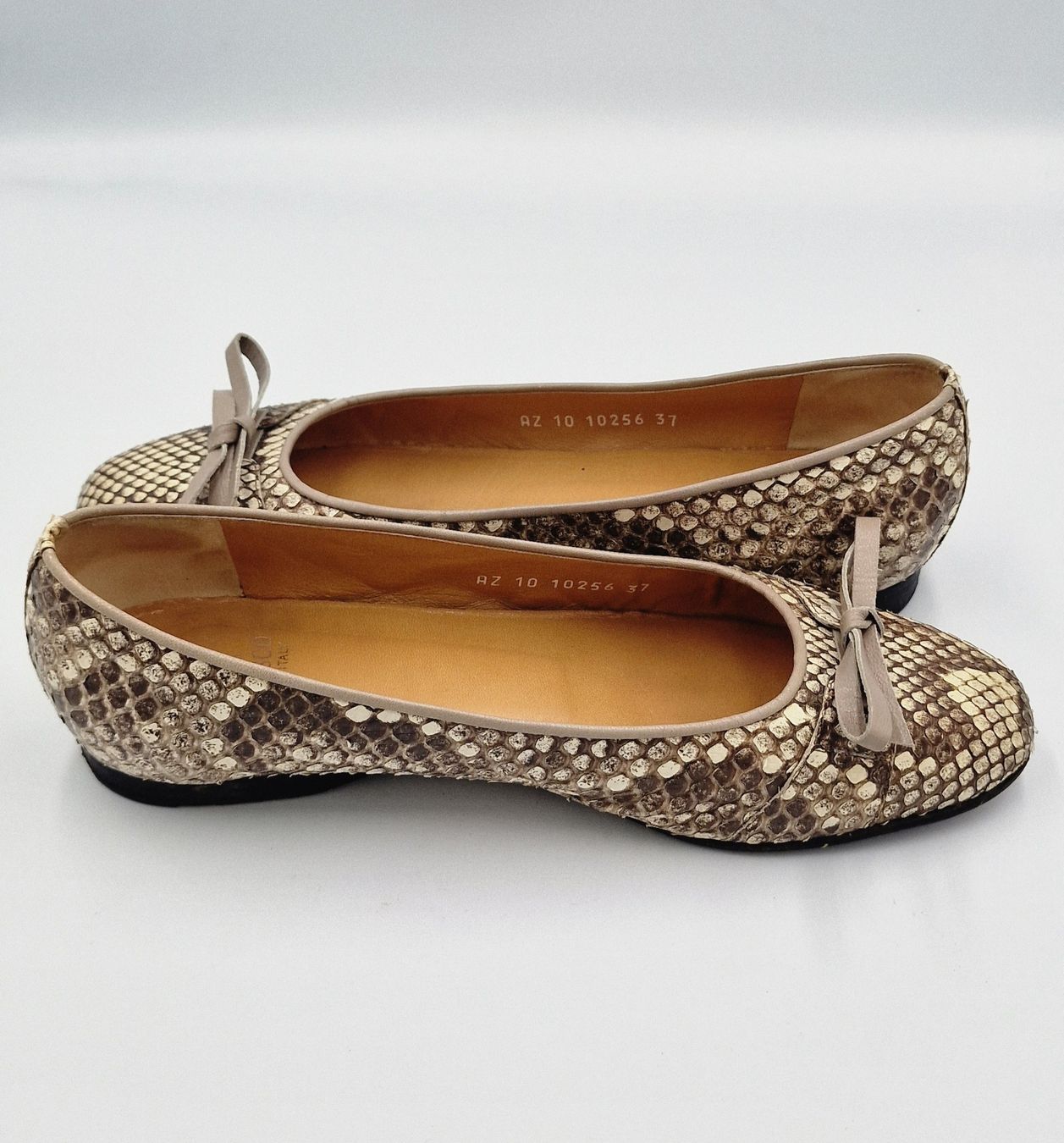 Damenschuhe: Artigiano Corlasco Ballerinas aus Pythonleder Gr. 37 Italy – Gebraucht aus Affeltrangen von Szafaoli 4