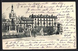 AK Genève, Hotel Beau-Rivage, 1899