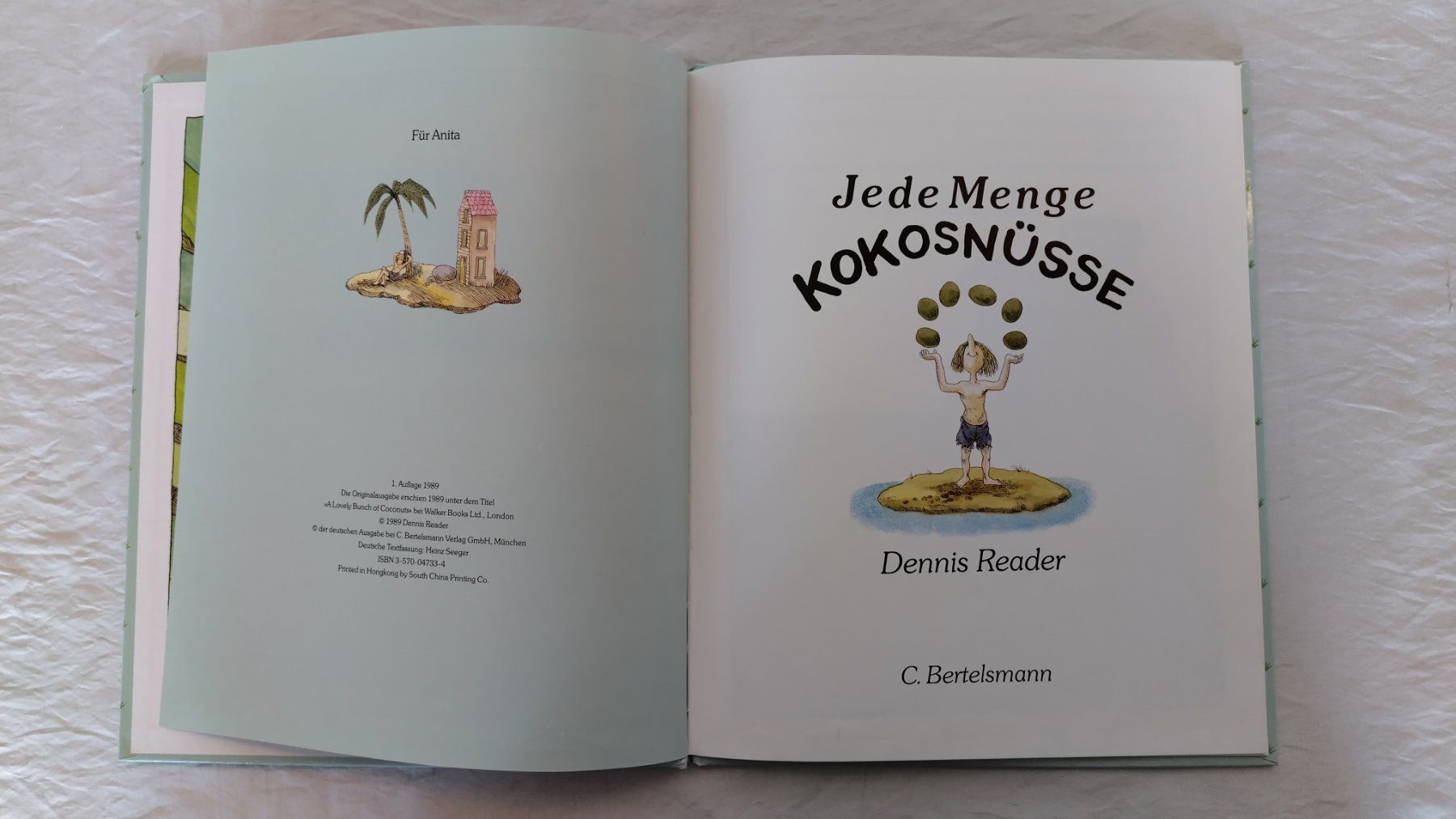 Bücher: Jede Menge Kokosnüsse / Bilderbuch von Dennis Reader – Gebraucht aus Bellach von JingleJerry 2