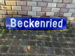  Altes Beckenried Emailleschild