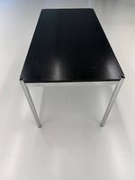 Original USM Haller Tisch  Schwarz / Chrom