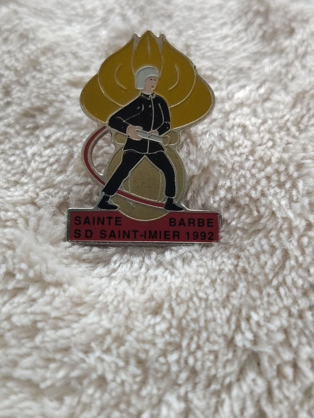 Placchette & Badge: Pin's pompier sainte barbe St-Imier – Usato da Plagne venduto da gigi204