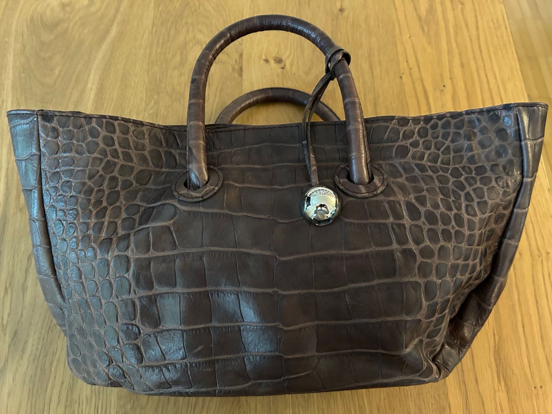 Furla Borse da donna: FURLA Genuine Leather Handbag Brown – Usato da Flawil venduto da bridge28 2