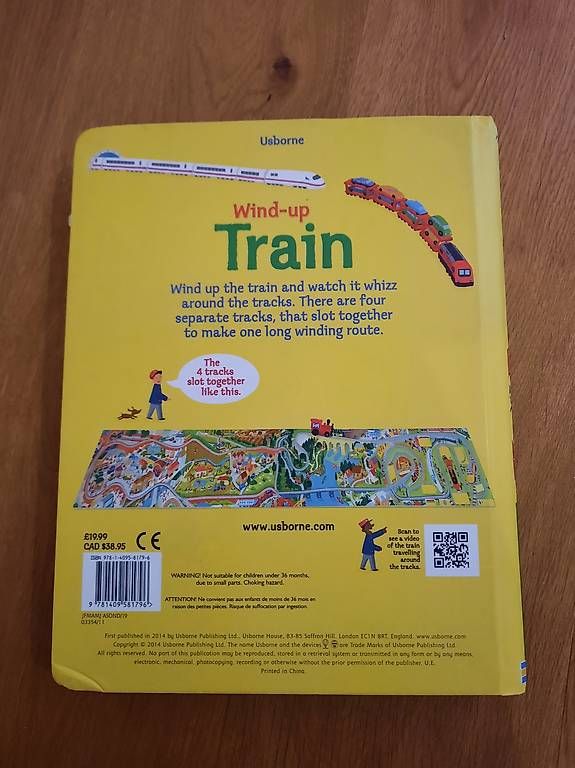 Giocattoli: Wind-up Train - Usborne - Children English Book – Usato da Belp venduto da lol_7fcm 3