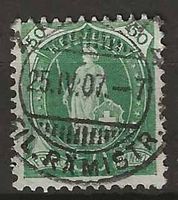 CH090c - Helvetia debout 90c vollstempel