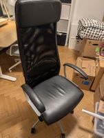 Bürostuhl Leder schwarz guter Zustand IKEA Markus