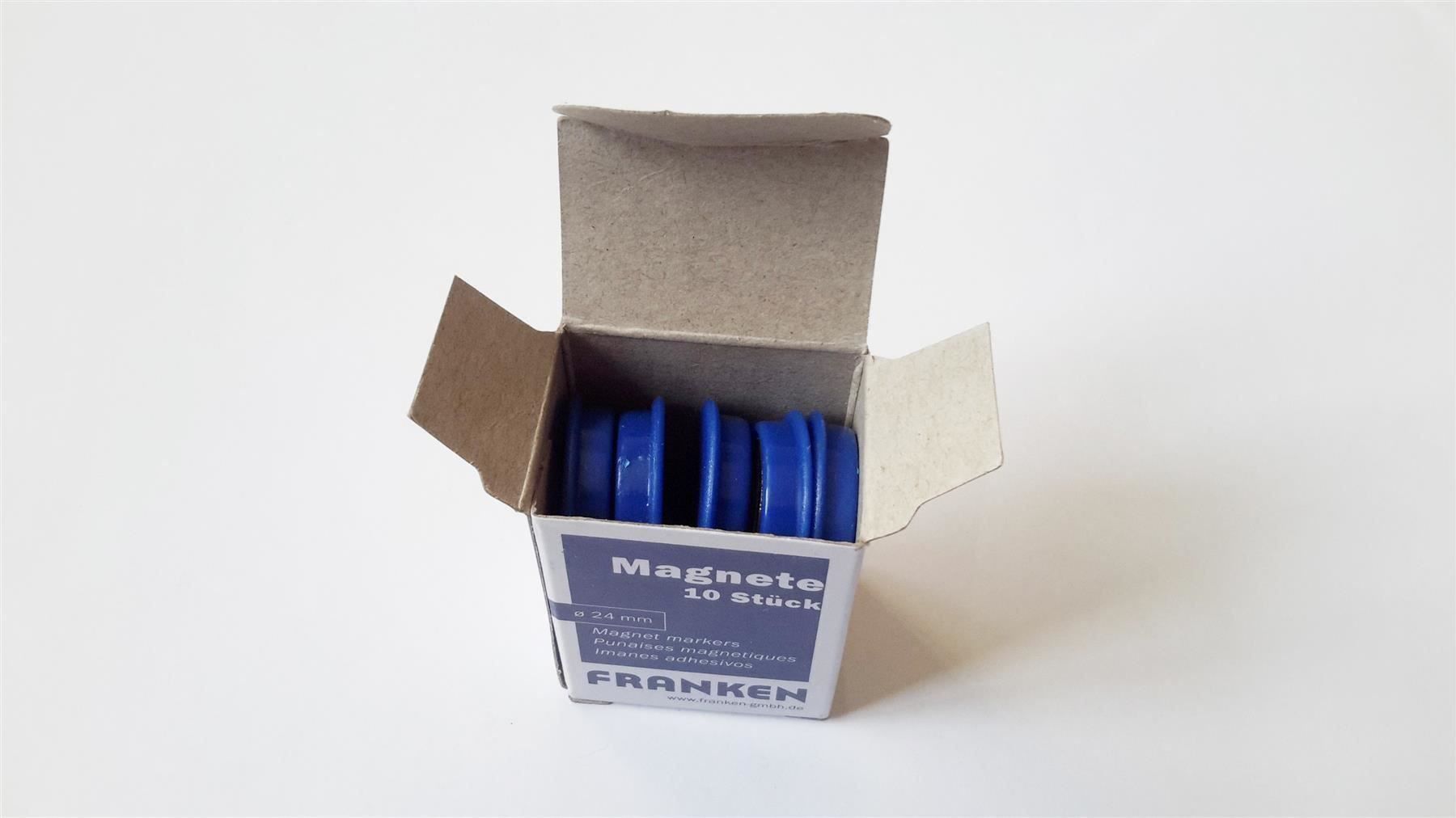 Calamite: Magnete 10 Stück, 24 mm, blau – Nuovo e nell'imballaggio originale da St. Gallen venduto da cointec 1