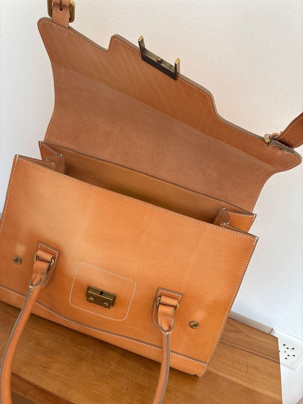 Bree Koffer & Taschen: Bree Naturleder Aktentasche – Gebraucht aus Davos Platz von nanigl 4