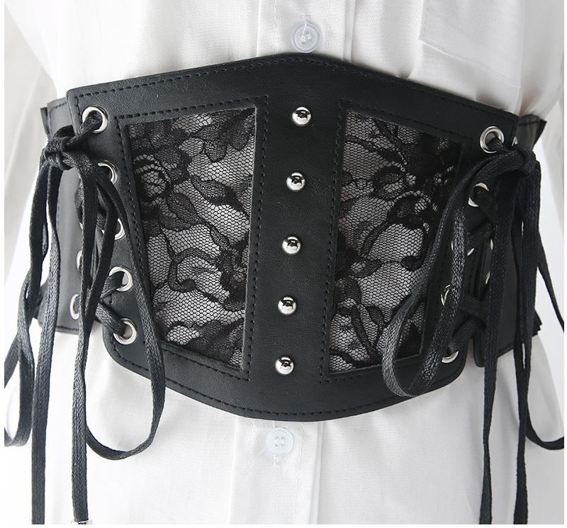 SCARLET DARKNESS Damen Steampunk Rock Lang - Mittelalter Cosplay Mit Elastischer Taille