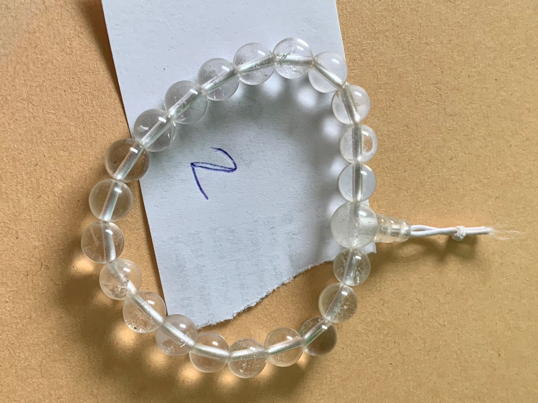 Bracciali & Braccialetti: 2weisse Armbänder / gummizug Transparent – Usato da Dittingen venduto da Bijoubelle 5