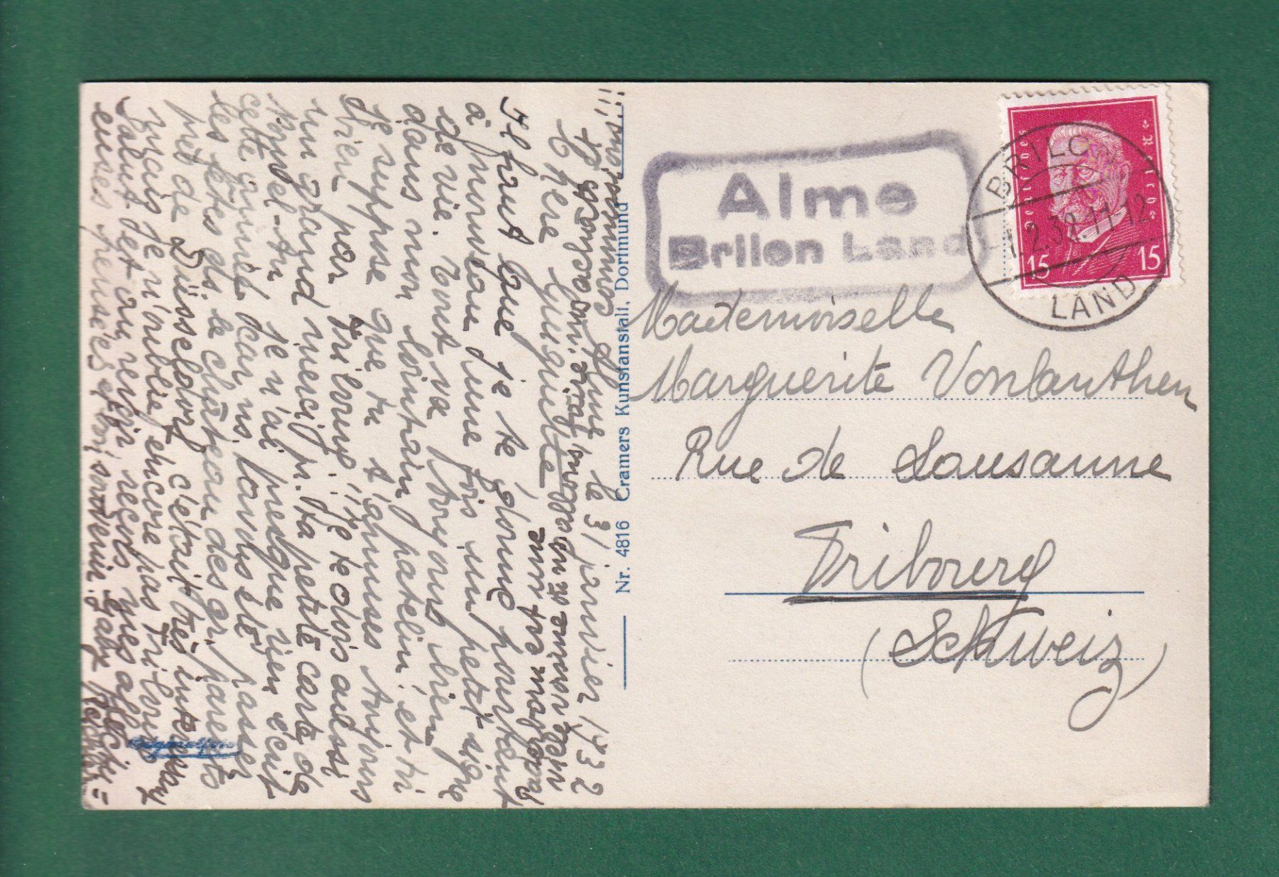 Cartoline postali: PADERBORN - Rathaus - 1932 – Usato da Pully venduto da nicecards-shop 1