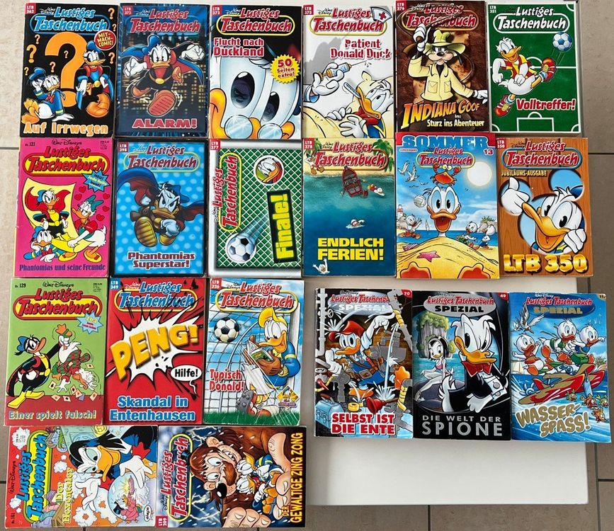20x Lustiges Taschenbuch - Konvolut Comics mit Spezialbücher 1