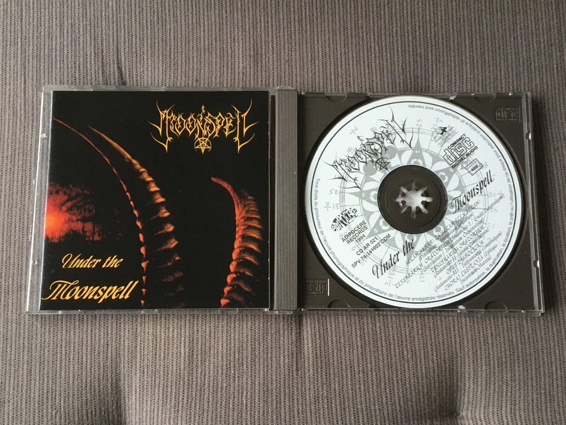 CD: MOONSPELL Under the moonspell CD Black Gothic Metal Death – Usato da Wiedlisbach venduto da Andrisa