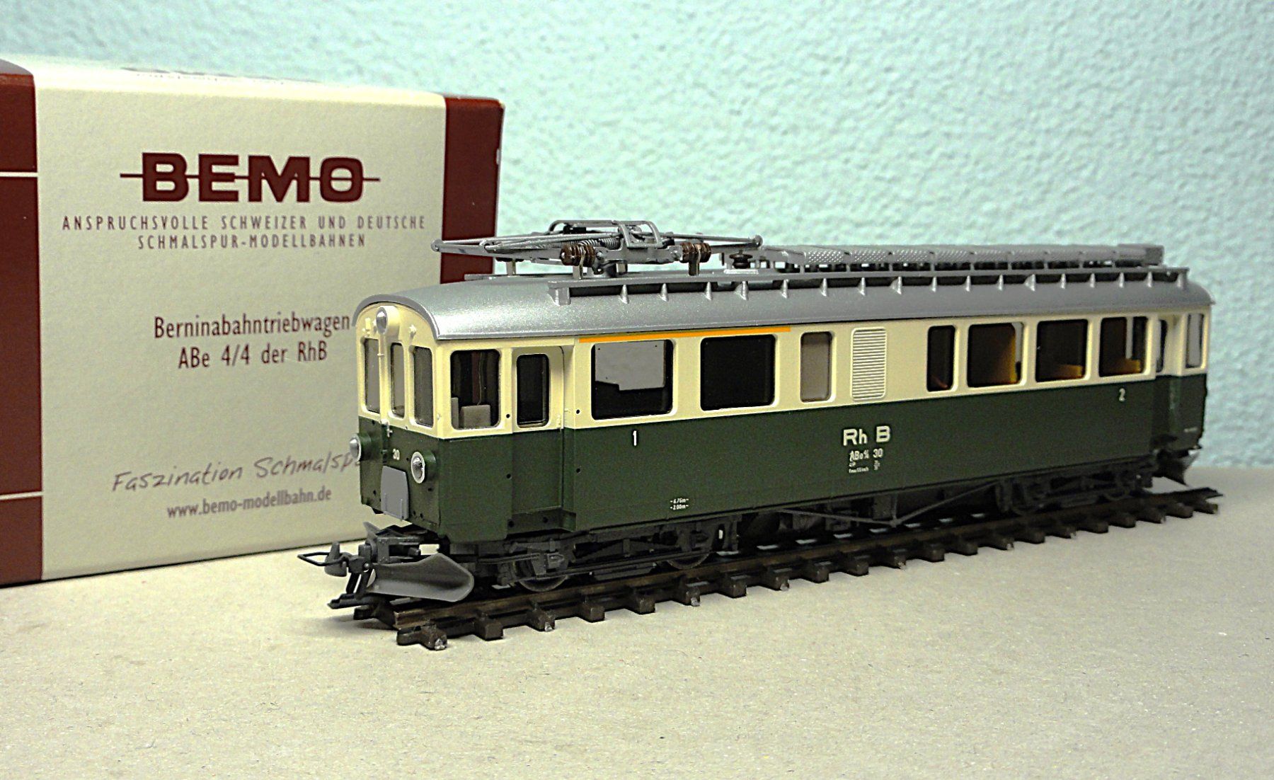 BEMO H0m 1268 110 - ABe 4/4 RhB 30 Berninatriebwagen (Neu (gemäss