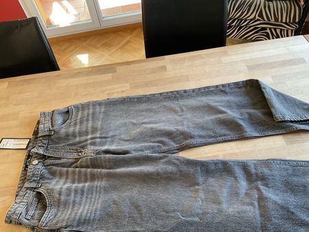 Amisu Jeans Wide Leg Gr. 42 Grau - neu!
