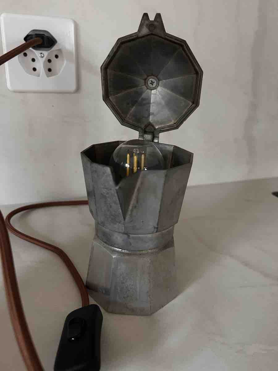 Lampen: Bialetti Lampe umgebaut – Gebraucht aus Biel/Bienne von DonCorleone77 3