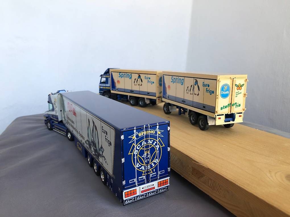 Tekno Kit di modellismo & Modellini statici: 2 x Scania Spring Tekno WSI Conrad 1:50 – Nuovo e nell'imballaggio originale da Lessoc venduto da beletteman 1