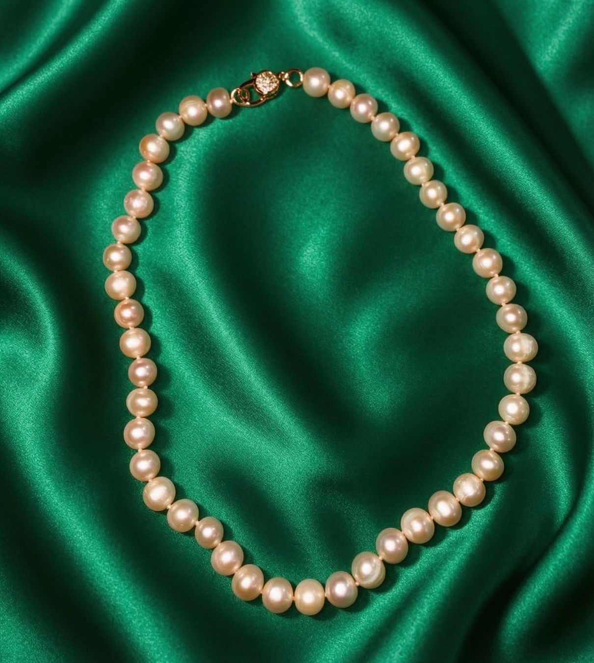 Perles (synthétiques): Collier de perles rosées 10 mm – Neuf avec emballage d'origine à St-Maurice par Sandrinette123 3