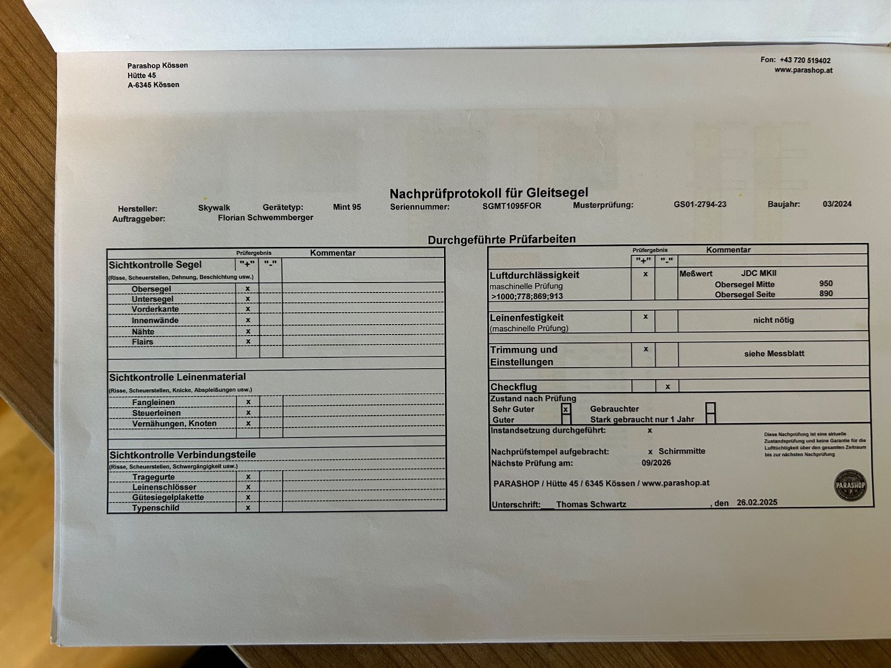 Sport dell'aria & Aquiloni: Skywalk Mint 95 – Nuovo (secondo la descrizione) da Bern venduto da Denis.Gr 5