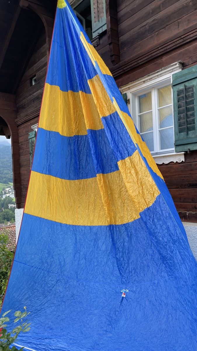 Altro: TOP: Spinaker-Segel blau gelb ca. 7m x 3m – Usato da Kriens venduto da Mikyy 7