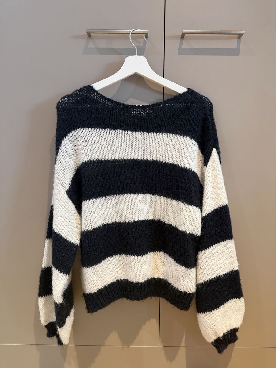Vila Maglioni & Felpe: GESTREIFTER STRICKPULLOVER – Usato da oberburg venduto da lau_w2ty