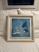 B. Trost Framed Etching 33/100 Ducks