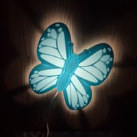 Ikea Upplyst LED Butterfly Wandlampe Wall Lamp Lampe