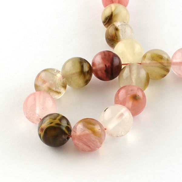 Perle (finte): Tigerskin Perlen 8mm, 1 Strang – Nuovo (secondo la descrizione) da Alpnachstad venduto da perlengaby 1