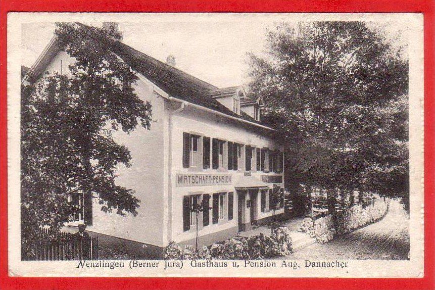 Cartoline postali: NENZLINGEN, GASTHAUS AUG. DANNACHER – Usato da Grüningen venduto da Kartenlaube