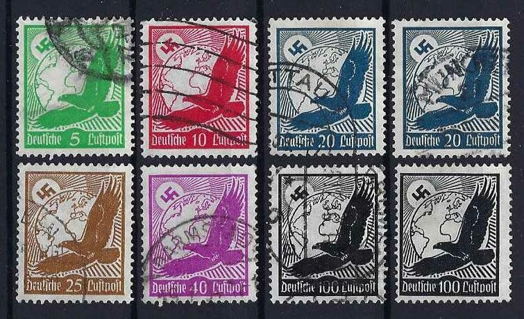 Tutti i francobolli: Deutsches Reich 1934 gute Flugpost-Werte gest. – Usato da Hitzkirch venduto da walti1959